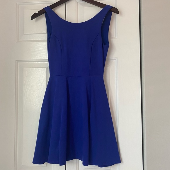 Lulu’s fit and flare royal blue dress. Size small. - Picture 1 of 3